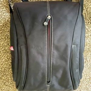 Nice backpack for laptop beautiful interior soft and great material!